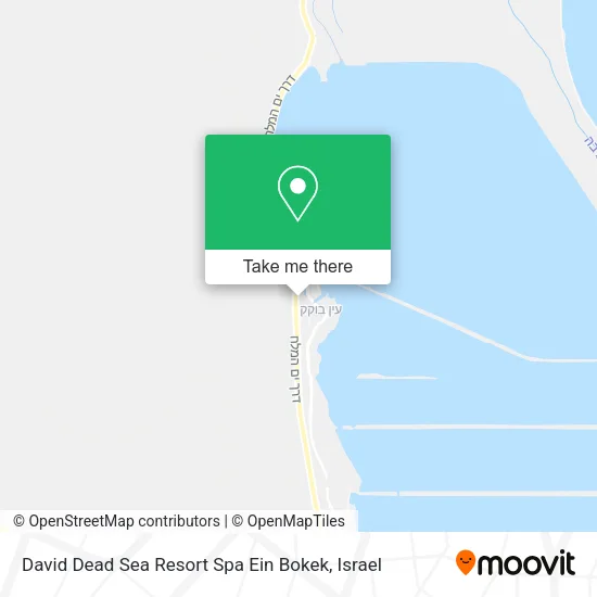 Карта David Dead Sea Resort Spa Ein Bokek