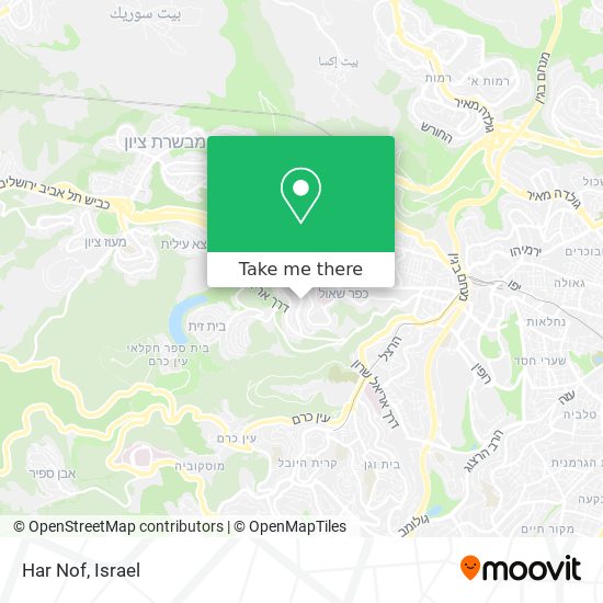 Har Nof map