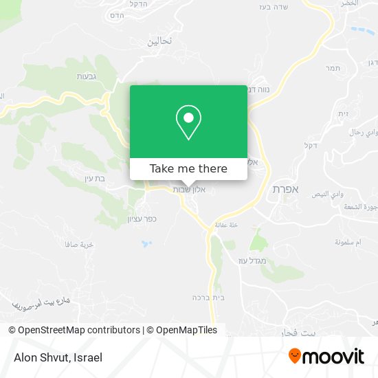 Карта Alon Shvut