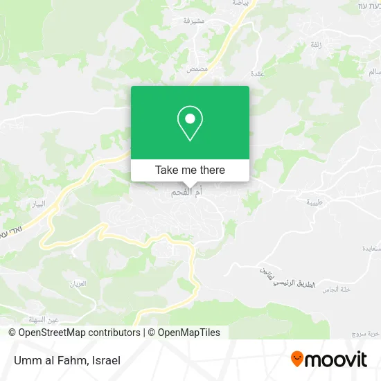 Карта Umm al Fahm