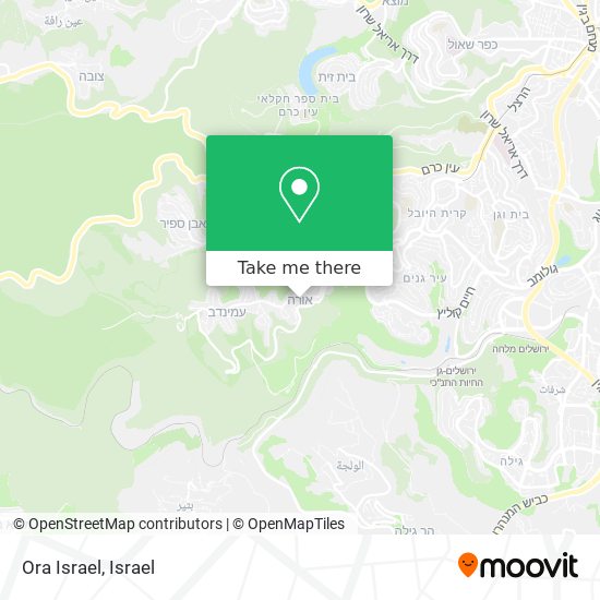 Карта Ora Israel