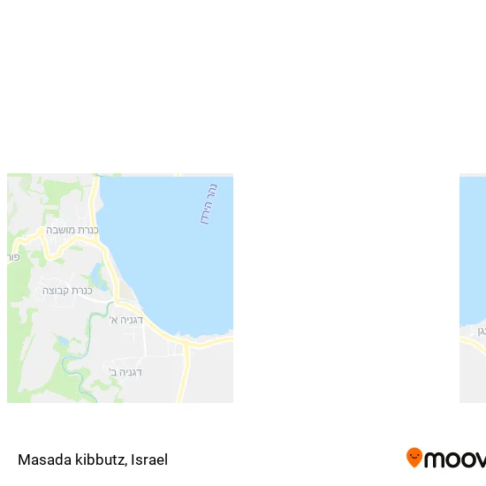Карта Masada kibbutz