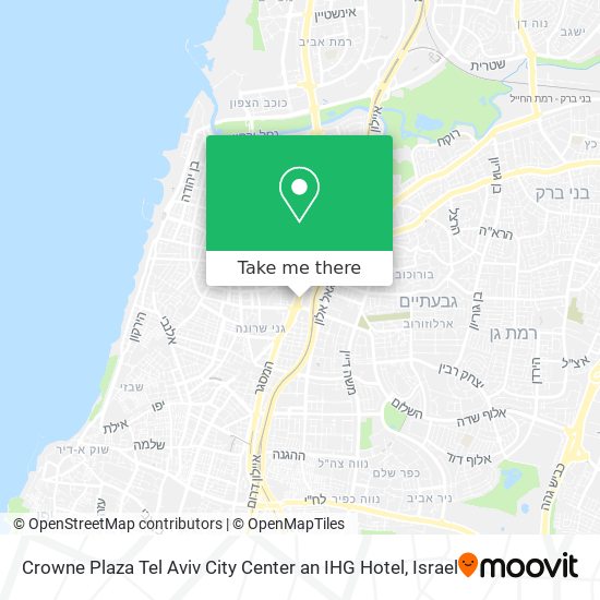 Crowne Plaza Tel Aviv City Center an IHG Hotel map