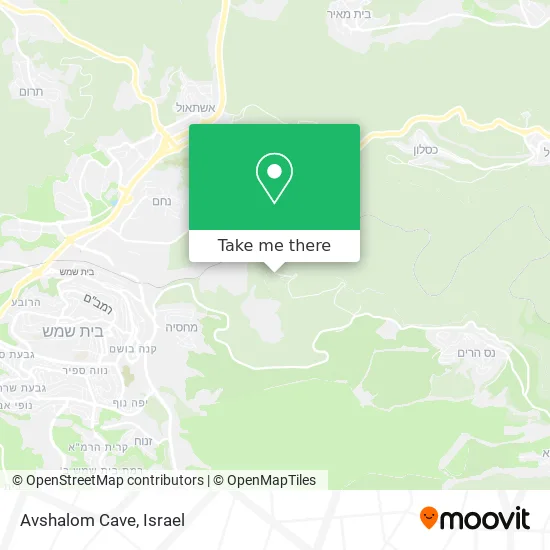 Карта Avshalom Cave