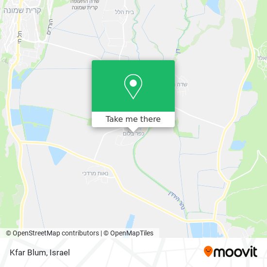 Kfar Blum map