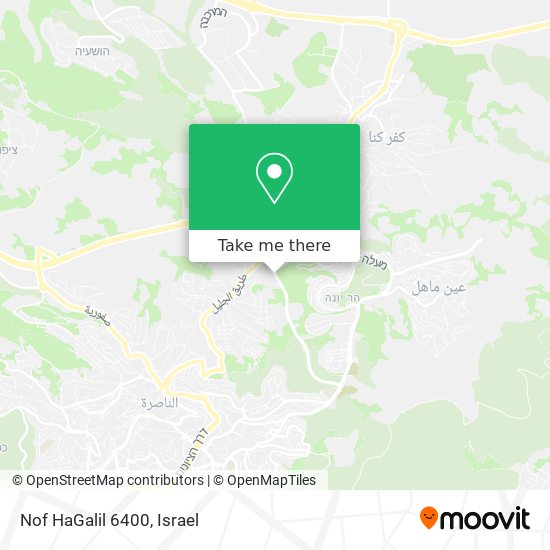 Nof HaGalil 6400 map