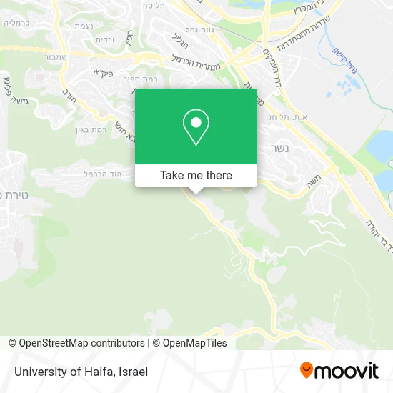 University of Haifa map