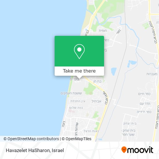 Карта Havazelet HaSharon