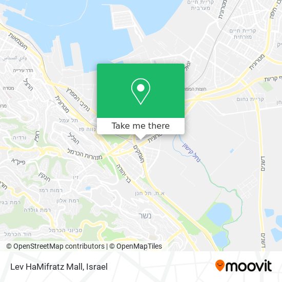 Lev HaMifratz Mall map