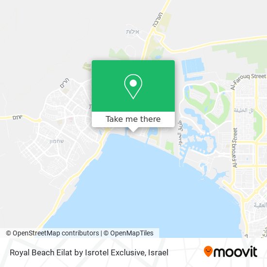 Royal Beach Eilat by Isrotel Exclusive map