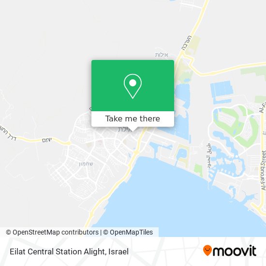Eilat Central Station Alight map