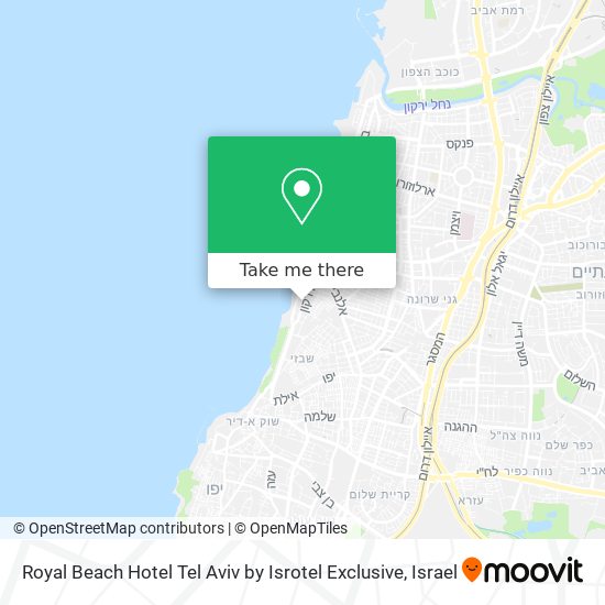 Royal Beach Hotel Tel Aviv by Isrotel Exclusive map