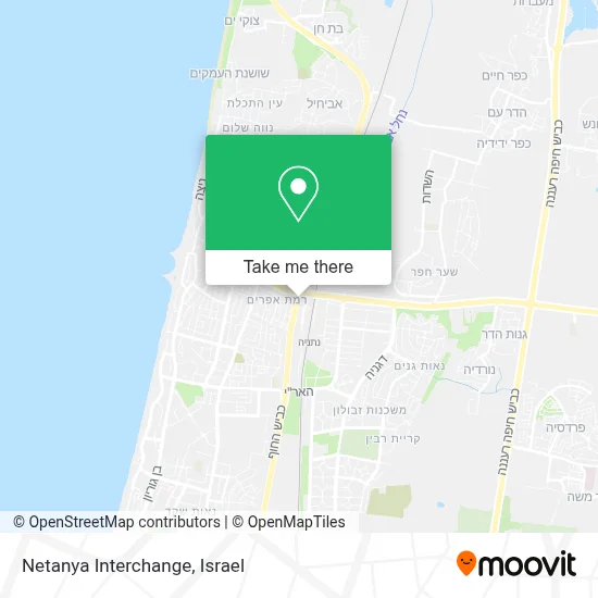 Netanya Interchange map