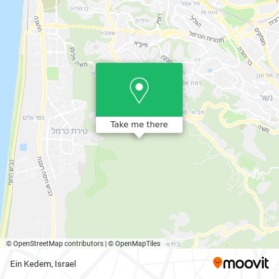 Ein Kedem map