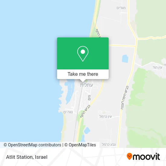 Atlit Station map