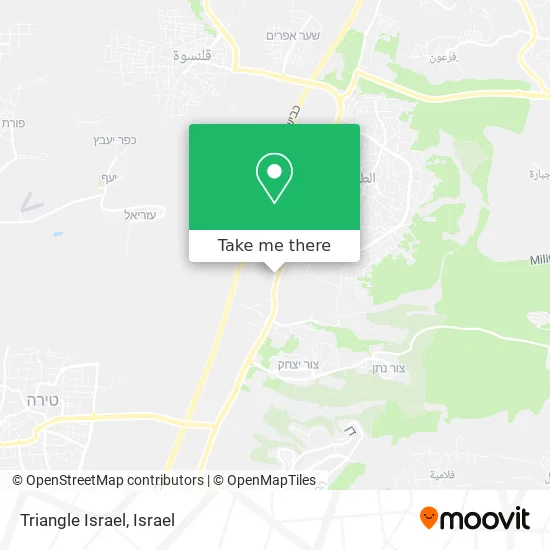 Triangle Israel map
