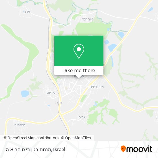 מנחם בגין בי ס הרוא ה map