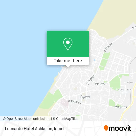 Карта Leonardo Hotel Ashkelon