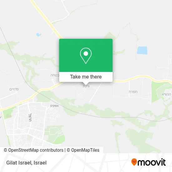 Gilat Israel map