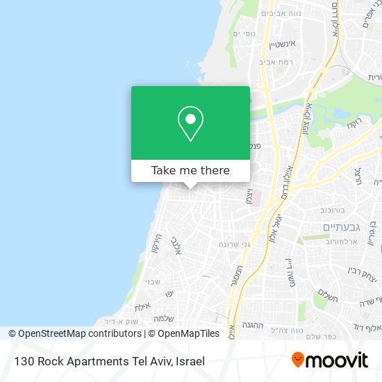 130 Rock Apartments Tel Aviv map