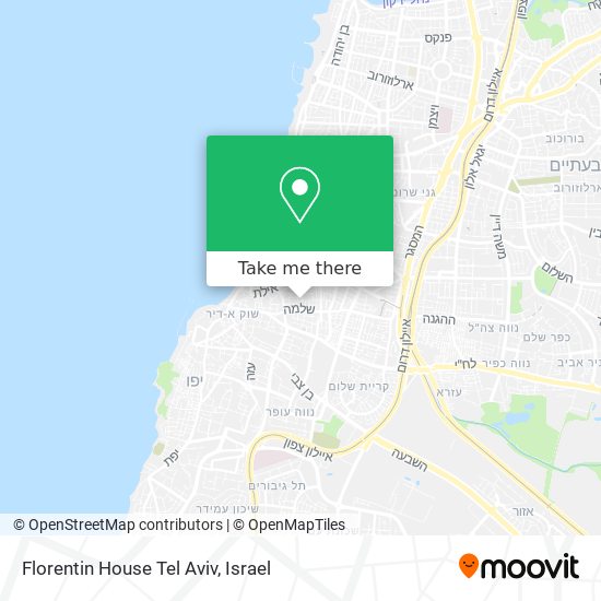 Florentin House Tel Aviv map