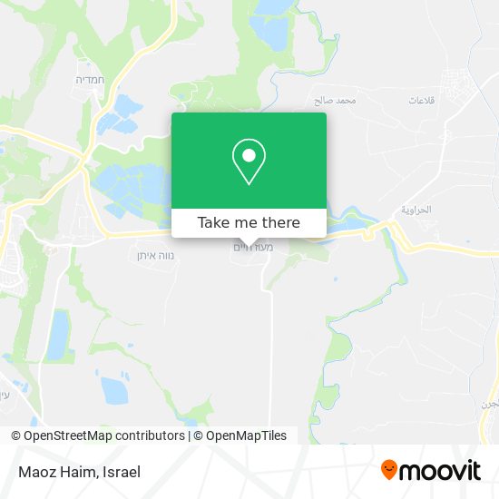 Maoz Haim map