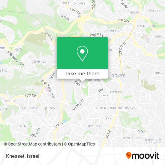 Knesset map