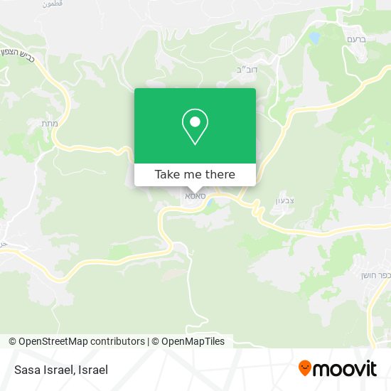 Sasa Israel map