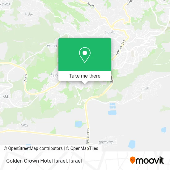 Карта Golden Crown Hotel Israel