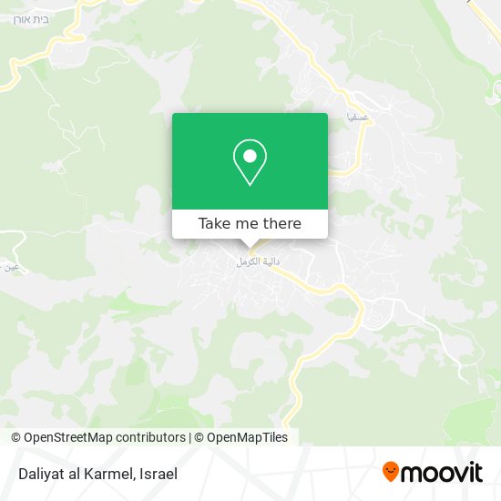 Карта Daliyat al Karmel