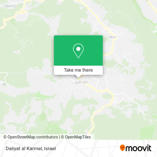 Карта Daliyat al Karmel
