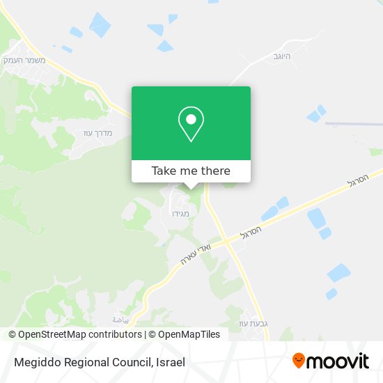 Карта Megiddo Regional Council