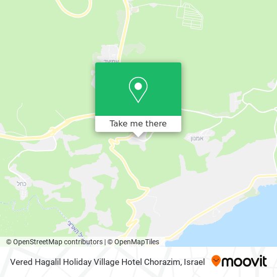 Карта Vered Hagalil Holiday Village Hotel Chorazim