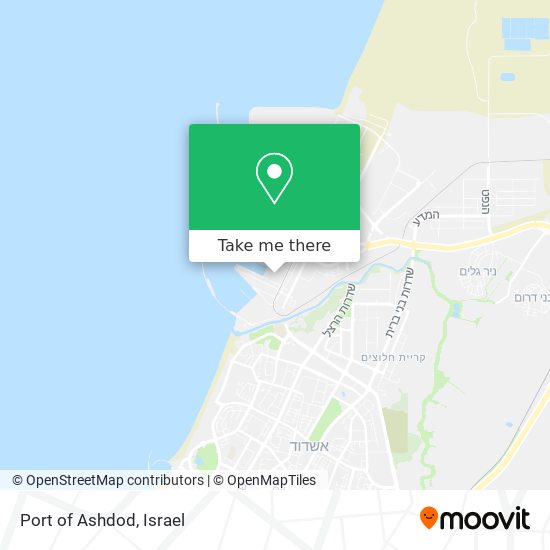 Port of Ashdod map