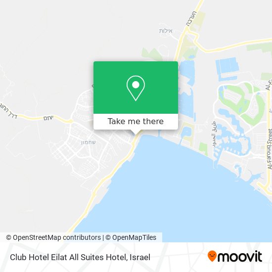 Карта Club Hotel Eilat All Suites Hotel