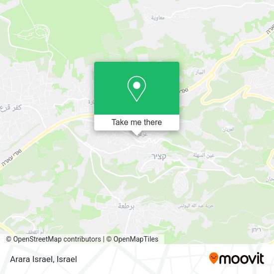 Arara Israel map