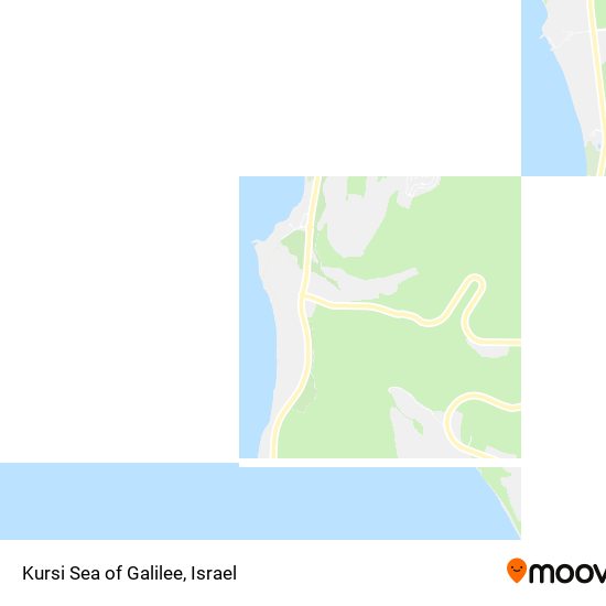 Kursi Sea of Galilee map