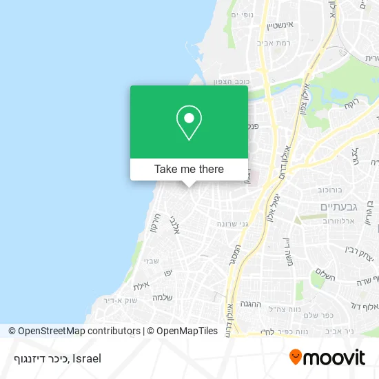 Карта כיכר דיזנגוף