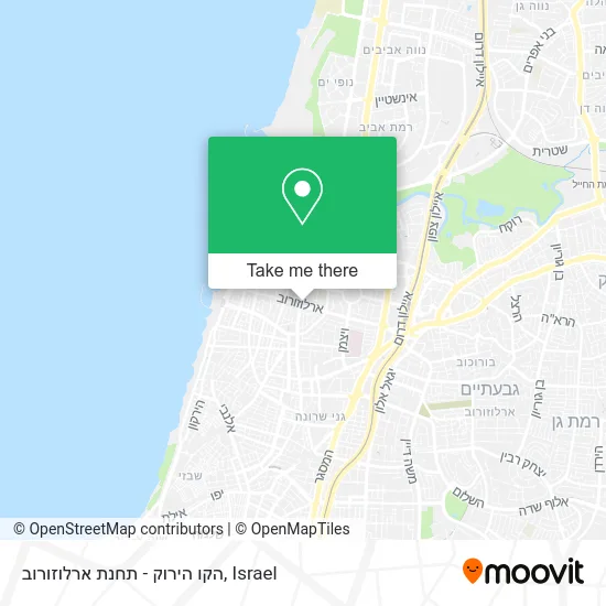 Карта הקו הירוק - תחנת ארלוזורוב