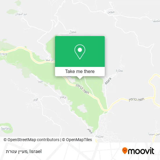 Карта מעיין עטרת