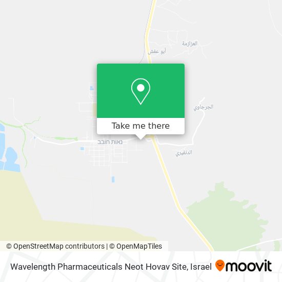 Wavelength Pharmaceuticals Neot Hovav Site map
