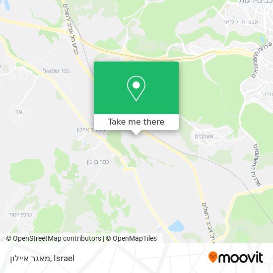Карта מאגר איילון