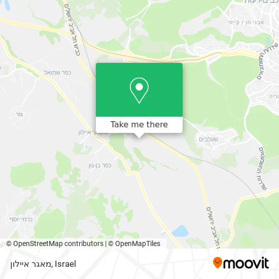 Карта מאגר איילון