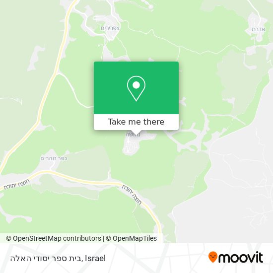 בית ספר יסודי האלה map