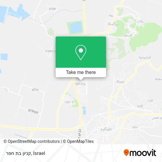 קניון בת חפר map