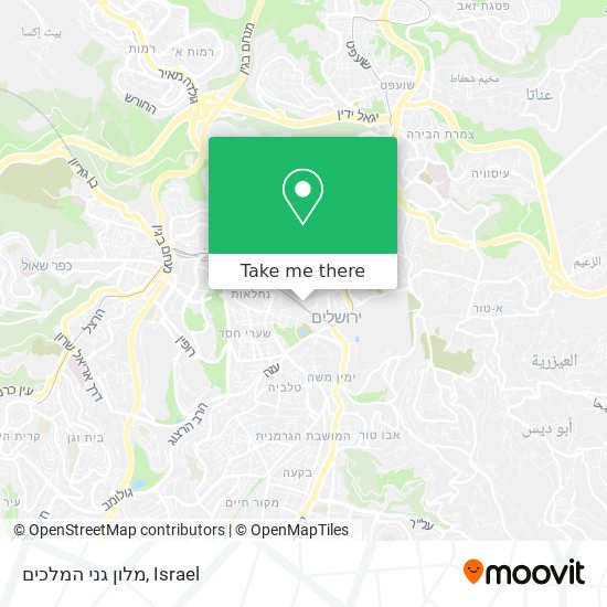 מלון גני המלכים map