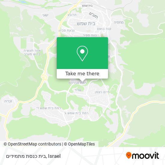 בית כנסת מתמידים map