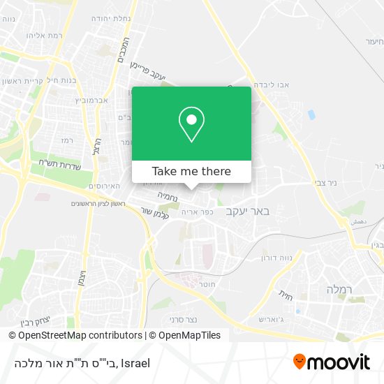 בי""ס ת""ת אור מלכה map