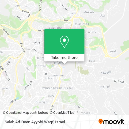 Карта Salah Ad-Deen Ayyobi Waqf