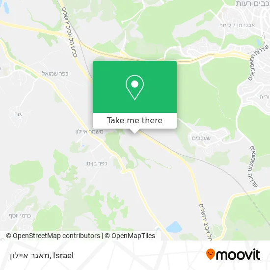 Карта מאגר איילון